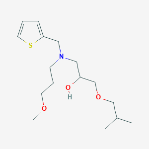 molecular formula C16H29NO3S B11110584 1-[(3-Methoxypropyl)(2-thienylmethyl)amino]-3-(2-methylpropoxy)-2-propanol CAS No. 1016831-34-7