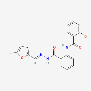 2-bromo-N-[2-({(2E)-2-[(5-methylfuran-2-yl)methylidene]hydrazinyl}carbonyl)phenyl]benzamide