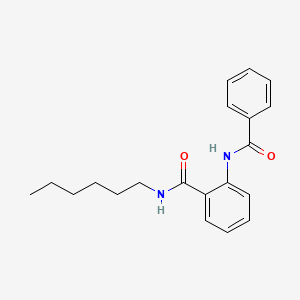 molecular formula C20H24N2O2 B11110645 N-hexyl-2-[(phenylcarbonyl)amino]benzamide 