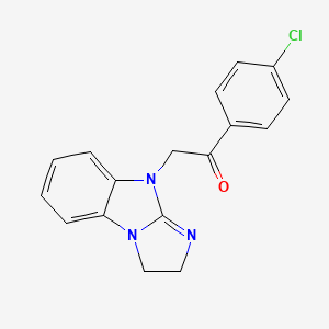 1-(4-chlorophenyl)-2-(2,3-dihydro-9H-imidazo[1,2-a]benzimidazol-9-yl)ethanone