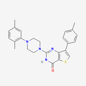 2-[4-(2,5-dimethylphenyl)piperazin-1-yl]-7-(4-methylphenyl)thieno[3,2-d]pyrimidin-4(3H)-one