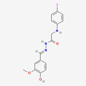 N'-[(E)-(4-Hydroxy-3-methoxyphenyl)methylidene]-2-[(4-iodophenyl)amino]acetohydrazide