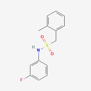 N-(3-fluorophenyl)-1-(2-methylphenyl)methanesulfonamide