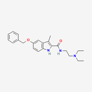 5-(benzyloxy)-N-[2-(diethylamino)ethyl]-3-methyl-1H-indole-2-carboxamide