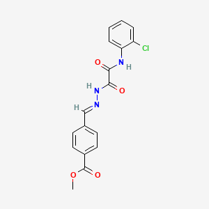 methyl 4-[(E)-(2-{[(2-chlorophenyl)amino](oxo)acetyl}hydrazinylidene)methyl]benzoate