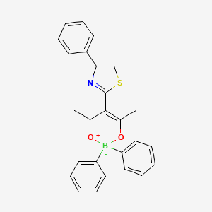 [4-(Hydroxy-kappao)-3-(4-phenyl-1,3-thiazol-2-YL)-3-penten-2-onato-kappao](diphenyl)boron