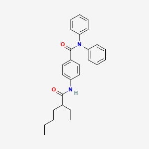 4-[(2-ethylhexanoyl)amino]-N,N-diphenylbenzamide