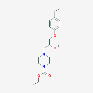 Ethyl 4-[3-(4-ethylphenoxy)-2-hydroxypropyl]piperazine-1-carboxylate