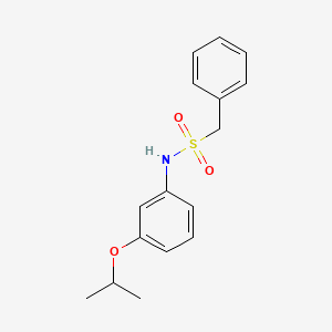 1-phenyl-N-[3-(propan-2-yloxy)phenyl]methanesulfonamide