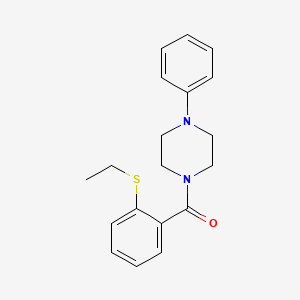 molecular formula C19H22N2OS B11110876 [2-(Ethylsulfanyl)phenyl](4-phenylpiperazin-1-yl)methanone 