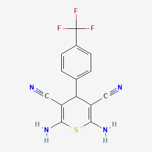 2,6-diamino-4-[4-(trifluoromethyl)phenyl]-4H-thiopyran-3,5-dicarbonitrile