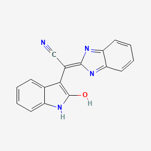 2-benzimidazol-2-yl-2-(2-oxo(1H-benzo[d]azolidin-3-ylidene))ethanenitrile