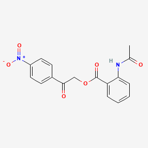 2-(4-Nitrophenyl)-2-oxoethyl 2-(acetylamino)benzoate