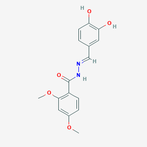 molecular formula C16H16N2O5 B11111027 N'-[(E)-(3,4-dihydroxyphenyl)methylidene]-2,4-dimethoxybenzohydrazide 