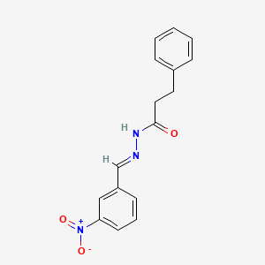 N'-[(E)-(3-nitrophenyl)methylidene]-3-phenylpropanehydrazide