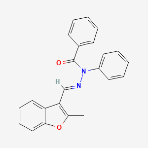 N'-[(E)-(2-Methyl-1-benzofuran-3-yl)methylidene]-N-phenylbenzohydrazide