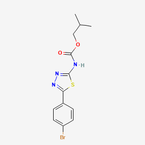 2-Methylpropyl [5-(4-bromophenyl)-1,3,4-thiadiazol-2-yl]carbamate