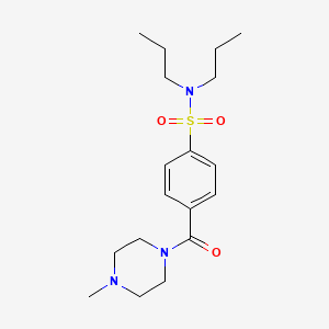 4-(4-Methyl-piperazine-1-carbonyl)-N,N-dipropyl-benzenesulfonamide