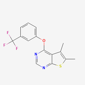 5,6-Dimethyl-4-[3-(trifluoromethyl)phenoxy]thieno[2,3-d]pyrimidine