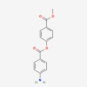 molecular formula C15H13NO4 B11111200 4-(Methoxycarbonyl)phenyl 4-aminobenzoate 