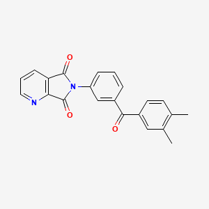 6-{3-[(3,4-dimethylphenyl)carbonyl]phenyl}-5H-pyrrolo[3,4-b]pyridine-5,7(6H)-dione