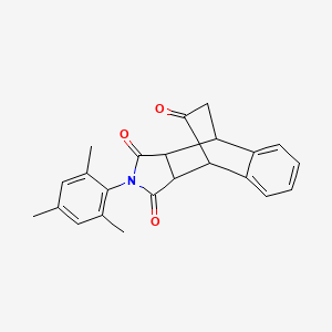 2-Mesityl-3A,4,9,9A-tetrahydro-1H-4,9-ethanobenzo[F]isoindole-1,3,10(2H)-trione