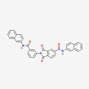 N-(naphthalen-2-yl)-2-[3-(naphthalen-2-ylcarbamoyl)phenyl]-1,3-dioxo-2,3-dihydro-1H-isoindole-5-carboxamide