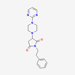 1-Phenethyl-3-(4-pyrimidin-2-yl-piperazin-1-yl)-pyrrolidine-2,5-dione