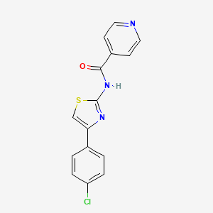 N-(4-(4-chlorophenyl)thiazol-2-yl)isonicotinamide