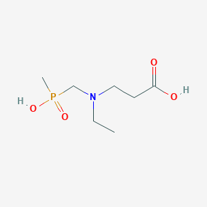 3-{Ethyl[(methylhydroxyphosphoryl)methyl]amino}propanoic acid