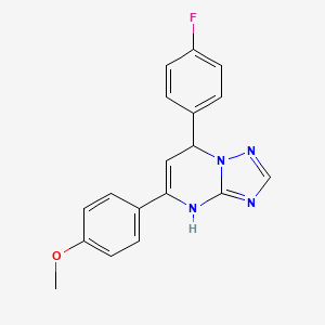 7-(4-Fluorophenyl)-5-(4-methoxyphenyl)-4,7-dihydro[1,2,4]triazolo[1,5-a]pyrimidine