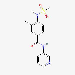 3-methyl-4-[methyl(methylsulfonyl)amino]-N-(pyridin-3-yl)benzamide