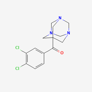 (3,4-Dichlorophenyl)(1,3,5-triazatricyclo[3.3.1.1~3,7~]dec-7-yl)methanone