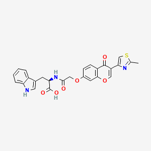 N-({[3-(2-methyl-1,3-thiazol-4-yl)-4-oxo-4H-chromen-7-yl]oxy}acetyl)-D-tryptophan