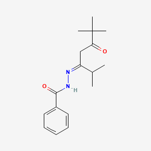 N'-[(3Z)-2,6,6-trimethyl-5-oxoheptan-3-ylidene]benzohydrazide