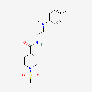 N-{2-[methyl(4-methylphenyl)amino]ethyl}-1-(methylsulfonyl)piperidine-4-carboxamide