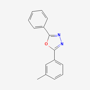 molecular formula C15H12N2O B11111532 2-Phenyl-5-m-tolyl-[1,3,4]oxadiazole CAS No. 1874-39-1