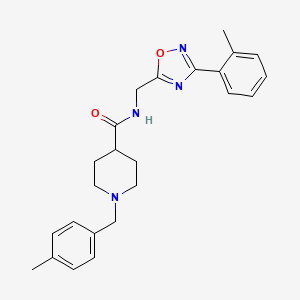 1-(4-methylbenzyl)-N-{[3-(2-methylphenyl)-1,2,4-oxadiazol-5-yl]methyl}piperidine-4-carboxamide