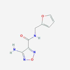 4-amino-N-(furan-2-ylmethyl)-1,2,5-oxadiazole-3-carboxamide