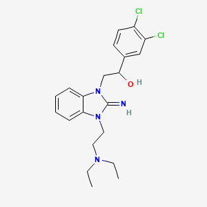 1-(3,4-dichlorophenyl)-2-{3-[2-(diethylamino)ethyl]-2-imino-2,3-dihydro-1H-benzimidazol-1-yl}ethanol