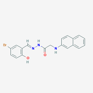 N'-[(E)-(5-Bromo-2-hydroxyphenyl)methylidene]-2-[(naphthalen-2-YL)amino]acetohydrazide