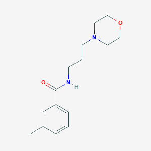 molecular formula C15H22N2O2 B11111662 3-methyl-N-[3-(morpholin-4-yl)propyl]benzamide 