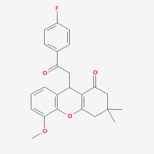 9-[2-(4-fluorophenyl)-2-oxoethyl]-5-methoxy-3,3-dimethyl-2,3,4,9-tetrahydro-1H-xanthen-1-one