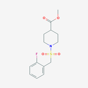 Methyl 1-[(2-fluorobenzyl)sulfonyl]piperidine-4-carboxylate