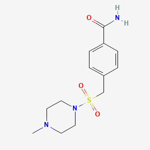 4-{[(4-Methylpiperazin-1-yl)sulfonyl]methyl}benzamide