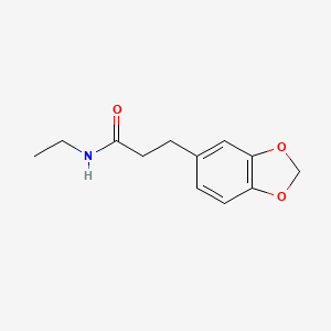 molecular formula C12H15NO3 B11111712 3-(Benzo[d][1,3]dioxol-5-yl)-N-ethylpropanamide 