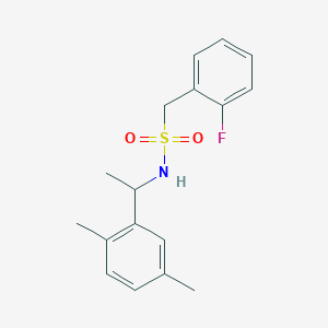 N-[1-(2,5-dimethylphenyl)ethyl]-1-(2-fluorophenyl)methanesulfonamide