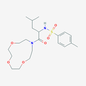 4-methyl-N-[4-methyl-1-oxo-1-(1,4,7-trioxa-10-azacyclododecan-10-yl)pentan-2-yl]benzenesulfonamide