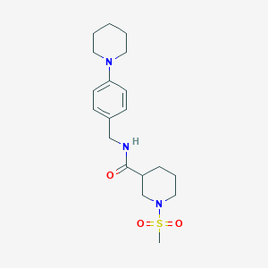 1-(methylsulfonyl)-N-[4-(piperidin-1-yl)benzyl]piperidine-3-carboxamide