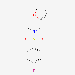 4-fluoro-N-(furan-2-ylmethyl)-N-methylbenzenesulfonamide